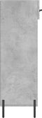 vidaXL - Schoenenkast - 60x35x105 - cm - bewerkt - hout - betongrijs