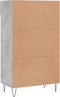 vidaXL - Schoenenkast - 60x35x105 - cm - bewerkt - hout - betongrijs