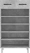 vidaXL - Schoenenkast - 60x35x105 - cm - bewerkt - hout - betongrijs
