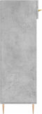 vidaXL - Schoenenkast - 60x35x105 - cm - bewerkt - hout - betongrijs