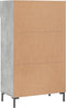 vidaXL - Schoenenkast - 60x35x105 - cm - bewerkt - hout - betongrijs