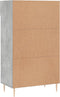 vidaXL - Schoenenkast - 60x35x105 - cm - bewerkt - hout - betongrijs