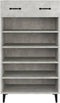 vidaXL - Schoenenkast - 60x35x105 - cm - bewerkt - hout - betongrijs