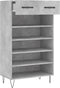 vidaXL - Schoenenkast - 60x35x105 - cm - bewerkt - hout - betongrijs