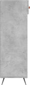 vidaXL - Schoenenkast - 60x35x105 - cm - bewerkt - hout - betongrijs