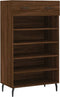 vidaXL - Schoenenkast - 60x35x105 - cm - bewerkt - hout - bruin - eikenkleur