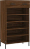 vidaXL - Schoenenkast - 60x35x105 - cm - bewerkt - hout - bruin - eikenkleur
