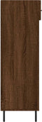 vidaXL - Schoenenkast - 60x35x105 - cm - bewerkt - hout - bruin - eikenkleur