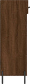 vidaXL - Schoenenkast - 60x35x105 - cm - bewerkt - hout - bruin - eikenkleur