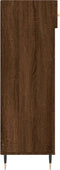 vidaXL - Schoenenkast - 60x35x105 - cm - bewerkt - hout - bruin - eikenkleur
