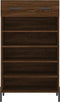 vidaXL - Schoenenkast - 60x35x105 - cm - bewerkt - hout - bruin - eikenkleur