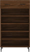 vidaXL - Schoenenkast - 60x35x105 - cm - bewerkt - hout - bruin - eikenkleur