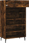 vidaXL - Schoenenkast - 60x35x105 - cm - bewerkt - hout - gerookt - eikenkleurig