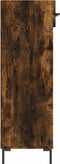 vidaXL - Schoenenkast - 60x35x105 - cm - bewerkt - hout - gerookt - eikenkleurig