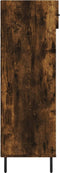 vidaXL - Schoenenkast - 60x35x105 - cm - bewerkt - hout - gerookt - eikenkleurig