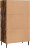 vidaXL - Schoenenkast - 60x35x105 - cm - bewerkt - hout - gerookt - eikenkleurig