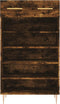 vidaXL - Schoenenkast - 60x35x105 - cm - bewerkt - hout - gerookt - eikenkleurig