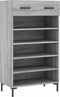 vidaXL - Schoenenkast - 60x35x105 - cm - bewerkt - hout - grijs - sonoma - eikenkleur