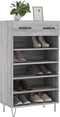 vidaXL - Schoenenkast - 60x35x105 - cm - bewerkt - hout - grijs - sonoma - eikenkleur