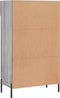 vidaXL - Schoenenkast - 60x35x105 - cm - bewerkt - hout - grijs - sonoma - eikenkleur