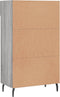 vidaXL - Schoenenkast - 60x35x105 - cm - bewerkt - hout - grijs - sonoma - eikenkleur