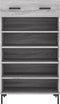 vidaXL - Schoenenkast - 60x35x105 - cm - bewerkt - hout - grijs - sonoma - eikenkleur