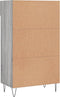 vidaXL - Schoenenkast - 60x35x105 - cm - bewerkt - hout - grijs - sonoma - eikenkleur