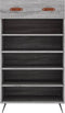 vidaXL - Schoenenkast - 60x35x105 - cm - bewerkt - hout - grijs - sonoma - eikenkleur