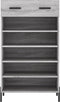 vidaXL - Schoenenkast - 60x35x105 - cm - bewerkt - hout - grijs - sonoma - eikenkleur