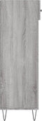 vidaXL - Schoenenkast - 60x35x105 - cm - bewerkt - hout - grijs - sonoma - eikenkleur