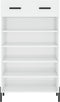 vidaXL - Schoenenkast - 60x35x105 - cm - bewerkt - hout - hoogglans - wit