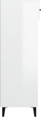 vidaXL - Schoenenkast - 60x35x105 - cm - bewerkt - hout - hoogglans - wit