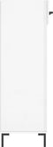 vidaXL - Schoenenkast - 60x35x105 - cm - bewerkt - hout - hoogglans - wit