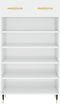 vidaXL - Schoenenkast - 60x35x105 - cm - bewerkt - hout - hoogglans - wit