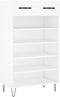 vidaXL - Schoenenkast - 60x35x105 - cm - bewerkt - hout - wit