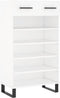 vidaXL - Schoenenkast - 60x35x105 - cm - bewerkt - hout - wit