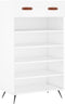 vidaXL - Schoenenkast - 60x35x105 - cm - bewerkt - hout - wit
