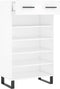 vidaXL - Schoenenkast - 60x35x105 - cm - bewerkt - hout - wit