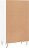 vidaXL - Schoenenkast - 60x35x105 - cm - bewerkt - hout - wit