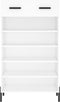 vidaXL - Schoenenkast - 60x35x105 - cm - bewerkt - hout - wit