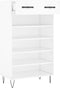 vidaXL - Schoenenkast - 60x35x105 - cm - bewerkt - hout - wit