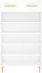 vidaXL - Schoenenkast - 60x35x105 - cm - bewerkt - hout - wit