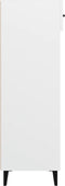 vidaXL - Schoenenkast - 60x35x105 - cm - bewerkt - hout - wit
