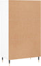 vidaXL - Schoenenkast - 60x35x105 - cm - bewerkt - hout - wit
