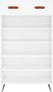 vidaXL - Schoenenkast - 60x35x105 - cm - bewerkt - hout - wit