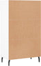 vidaXL - Schoenenkast - 60x35x105 - cm - bewerkt - hout - wit