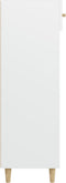 vidaXL - Schoenenkast - 60x35x105 - cm - bewerkt - hout - wit