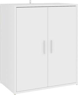 vidaXL - Schoenenkast - 60x35x70 - cm - bewerkt - hout - betongrijs