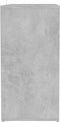 vidaXL - Schoenenkast - 60x35x70 - cm - bewerkt - hout - betongrijs