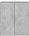 vidaXL - Schoenenkast - 60x35x70 - cm - bewerkt - hout - betongrijs